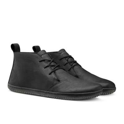 Chaussure Casual Vivobarefoot Gobi II Wild Hide Homme - Noir KZB742036